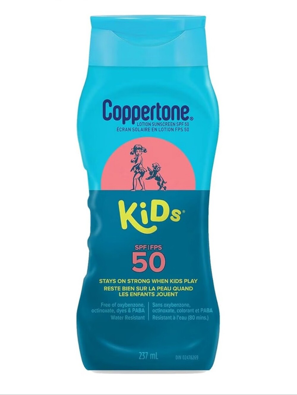 New Coppertone Kid's Sun Lotion 50 SPF Ex March 2029